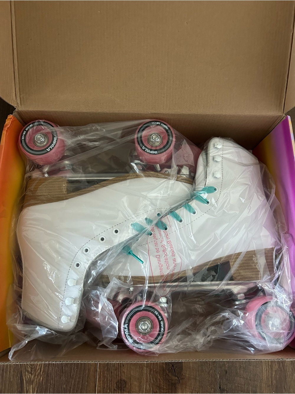 Impala Rollerskates - Impala Quad Skate - white ice - size 9 - brand new